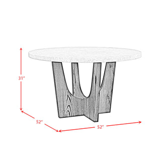 Oregon - 5 Piece Standard Height Dining Set (Round Table And Four Chairs)