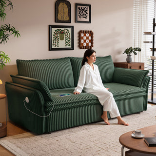 2 In 1 Convertible Sofa Bed, Multi Functional Living Room Furniture