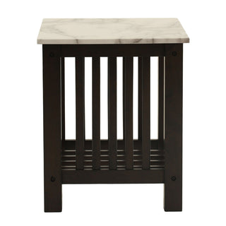 3 Piece Occasional Table Set, 1 Coffee Table And 2 End Tables, Open Storage Design - Walnut