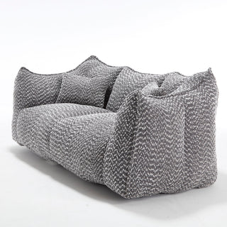 Comfortable Dual Beanbag Chair With High Resilience Foam Core For 2 People