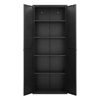 Adjustable 2 Door Storage Cabinet With Adjustable Shelves