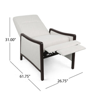 Drury - Contemporary Fabric Upholstered Pushback Recliner
