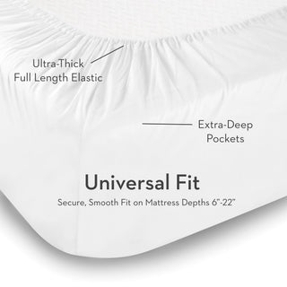 Rayon From Bamboo - Bed Sheet - Split Queen - White