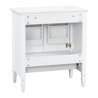 Freestanding Vanity With 1 Drawer & 2 Soft Close Doors With Door Mounted Storage