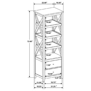 Evanston - 3 Piece 67" TV Stand - White
