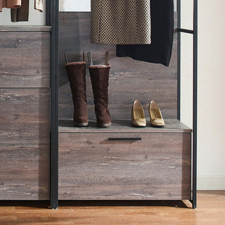 Monica - Walk-In Closet System - Rustic