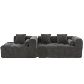 Sectional Free Combined Sofa With 2 Side Pockets