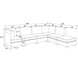 Upholstered Modular Sectional