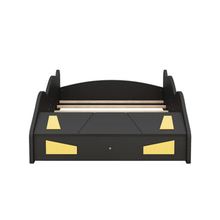 Race Car Shaped Platform Bed With Wheels And Storage