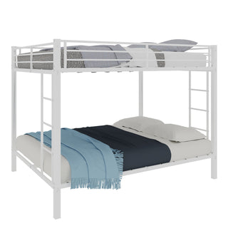 Bunk Bed For Kids, Convertible Frame With Ladders & Guardrail