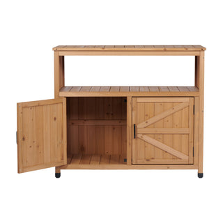 Patio Bar Table Set With Storage