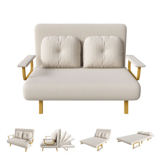 5 In 1 Convertible Sofa Bed For 2 With Adjustable Backrest