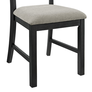 Garcia - 3 Piece Dining Set (Round Drop Leaf Table And 2 Chairs) - Black
