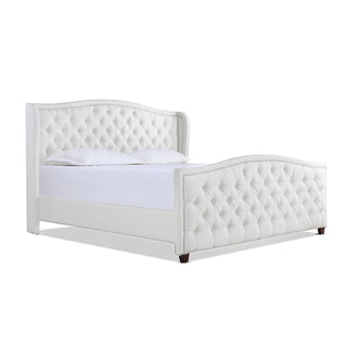 Marcella - Upholstered Shelter Headboard Bed Set