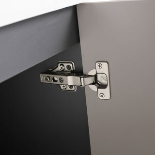 Contemporary Freestanding Bathroom Vanity With Resin Sink & Soft-Close Cabinet Doors