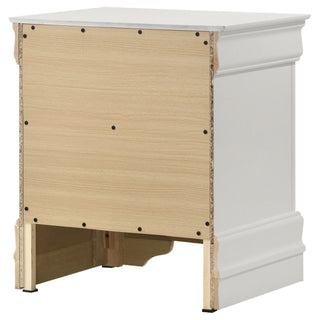 2 Drawer Nightstand - White