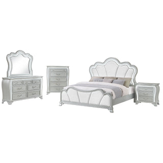 Aurelia - Nightstand With LED - Silver