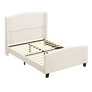 Platform Bed Frame With Tall Headboard And High Footboard