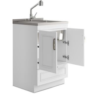Cardinal - Laundry Cabinet With Faucet And Sink - White - Wood