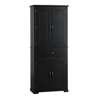 Bathroom Storage Cabinet With Doors And Drawer, Adjustable Shelf