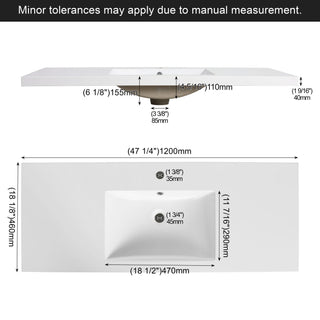 Bathroom Vanity Top With Integrated Sink