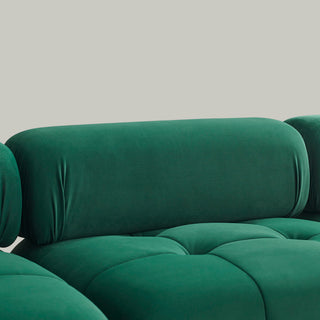 Modular Sectional Sofa, Button Tufted Design With Diy L-Shaped Layout, Reversible Ottoman