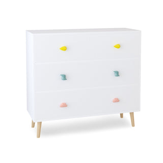 3 Drawer Dresser, Storage Cabinet With Anti Tip Safety