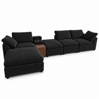 Modular Cloud Couch With Storage Console