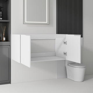 Floating Bathroom Vanity Cabinet With Soft Close Double Doors, Spacious Interior Storage, Wall Mounted, Cabinet Only