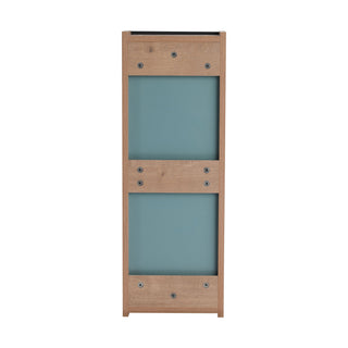 10" Bathroom Wall Mirror Cabinet With Door, Adjustable Shelf - Imitative Oak