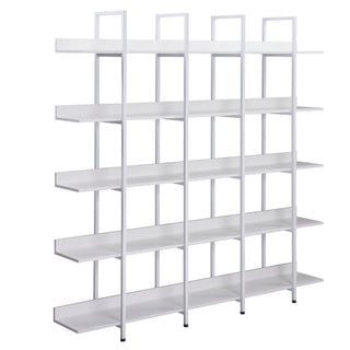 Vintage Industrial 5 Tier Open Bookcase