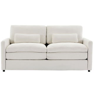 Cozy Upholstered Cushion Loveseat Sofa For Living Room