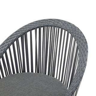 Modern Swivel Wicker Lounge Chair With Round Design