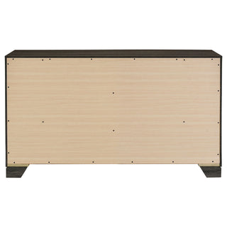 Funston - 6 Drawer Dresser Cabinet - Brown Oak