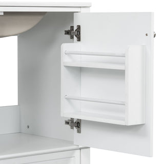 Freestanding Bathroom Vanity With Sink, Soft Close Door, 3 Drawers