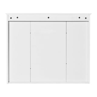Wall Mounted Bathroom Medicine Wall Cabinet With Mirror & Open Shelves