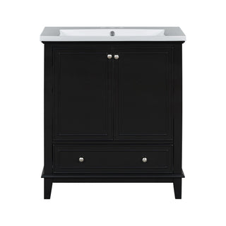 Modern Bathroom Vanity With Sink Combo, Multi Functional Cabinet With Doors And Drawer