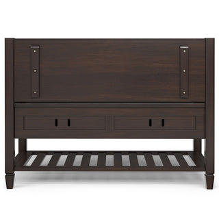 Connaught - Entryway Storage Bench With Shelf - Chestnut