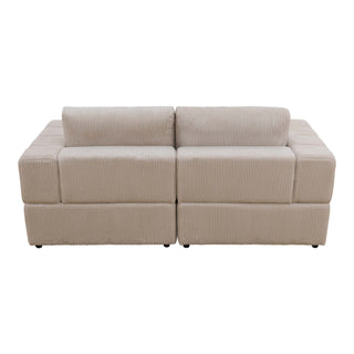 Oversized Modular Loveseat Set