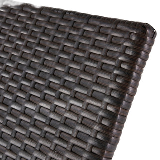 Kauai - Modern Style Pe Wicker Chaise Lounge - Brown Multi