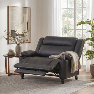 Tufted Design Wide Manual Recliner Chair