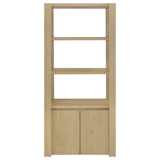 Susac - 3 Piece Entertainment Center With TV Stand And Media Towers - Light Oak