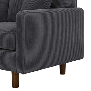 Upholstered Sectional With Toss Pillows