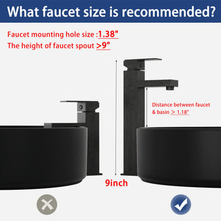 Wall Mounted Bathroom Vanity & Art Sink & 1 Soft Close Door
