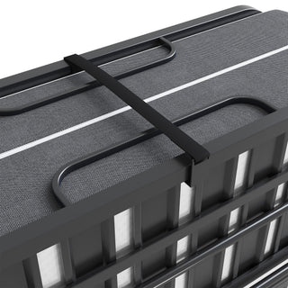 Twin Folding Bed With Memory Foam Mattress Portable Rollaway Bed Sturdy Metal Frame - Brushed Nickel