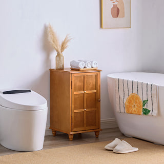Floor Cabinet With Adjustable Shelf, Storage For Entryway