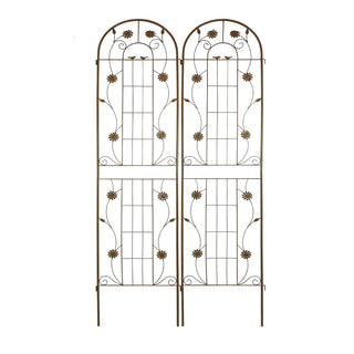 Metal Garden Trellis Rustproof Trellis For Climbing Plant Outdoor Flower Support