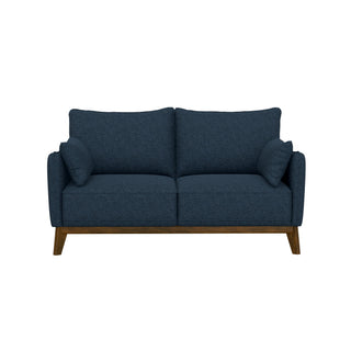 Loveseat With Flared Legs - Blue