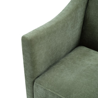 Barrel Accent Chair With Enclosed Arms