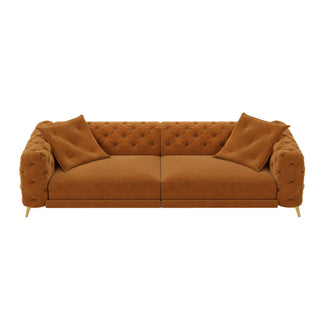 3 In 1 Convertible Sleeper, Deep Seat Pull Out Sofa Bed, Button Tufted